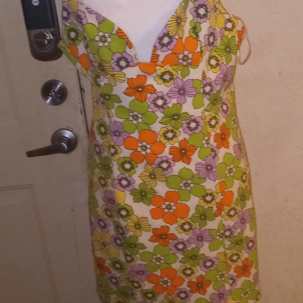 Floral Multicolor Women's Dress
